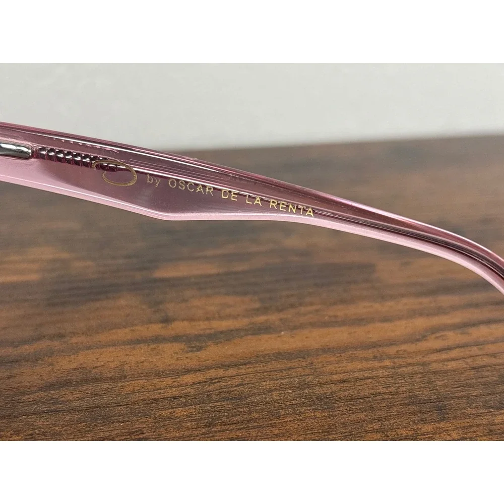 Oscar de la Renta OSR108HM Magenta Pink Square Reading Glasses +2.50 Womens
